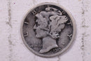 1919-D Mercury Silver Dime., Fine., Store