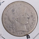 1894-S Barber Silver Half Dollar, Abt Good Circulated Coin, Store