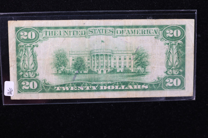 1929 $20 National Currency, 10194 "Norfolk". Choice Paper. Great Collectible. Store