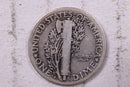 1919-D Mercury Silver Dime., Fine., Store