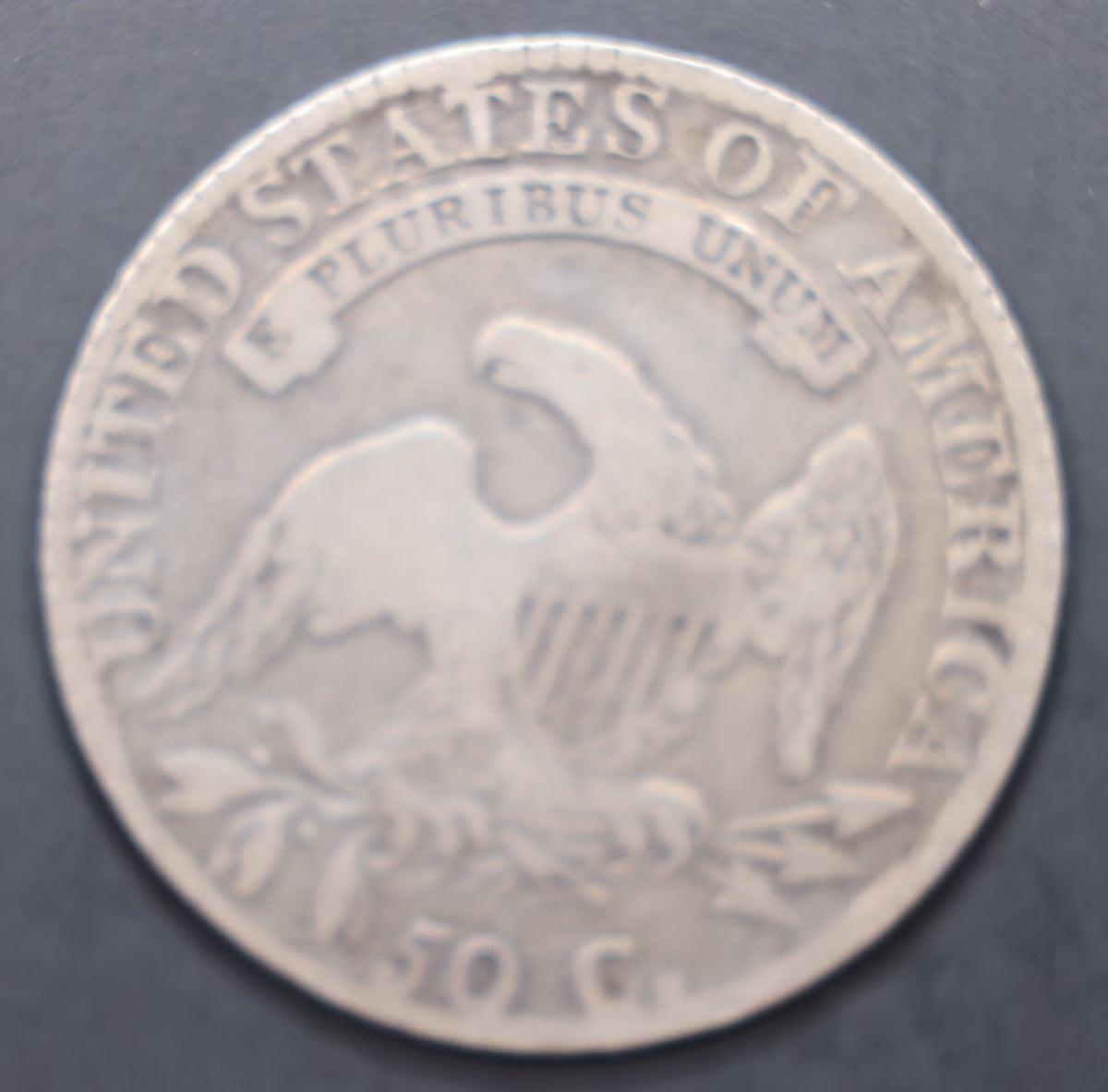 1814 Cap Bust Silver Half Dollar. Very Fine Circulated Coin, Store Sale #HR1929.