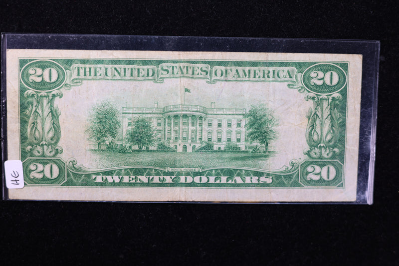 1929 $20 National Currency, 6032 "Norfolk". Choice Paper. Great Collectible. Store