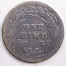 1911-D Barber Silver Dime, Good Circulated Coin, Store