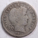 1911-D Barber Silver Dime, Good Circulated Coin, Store