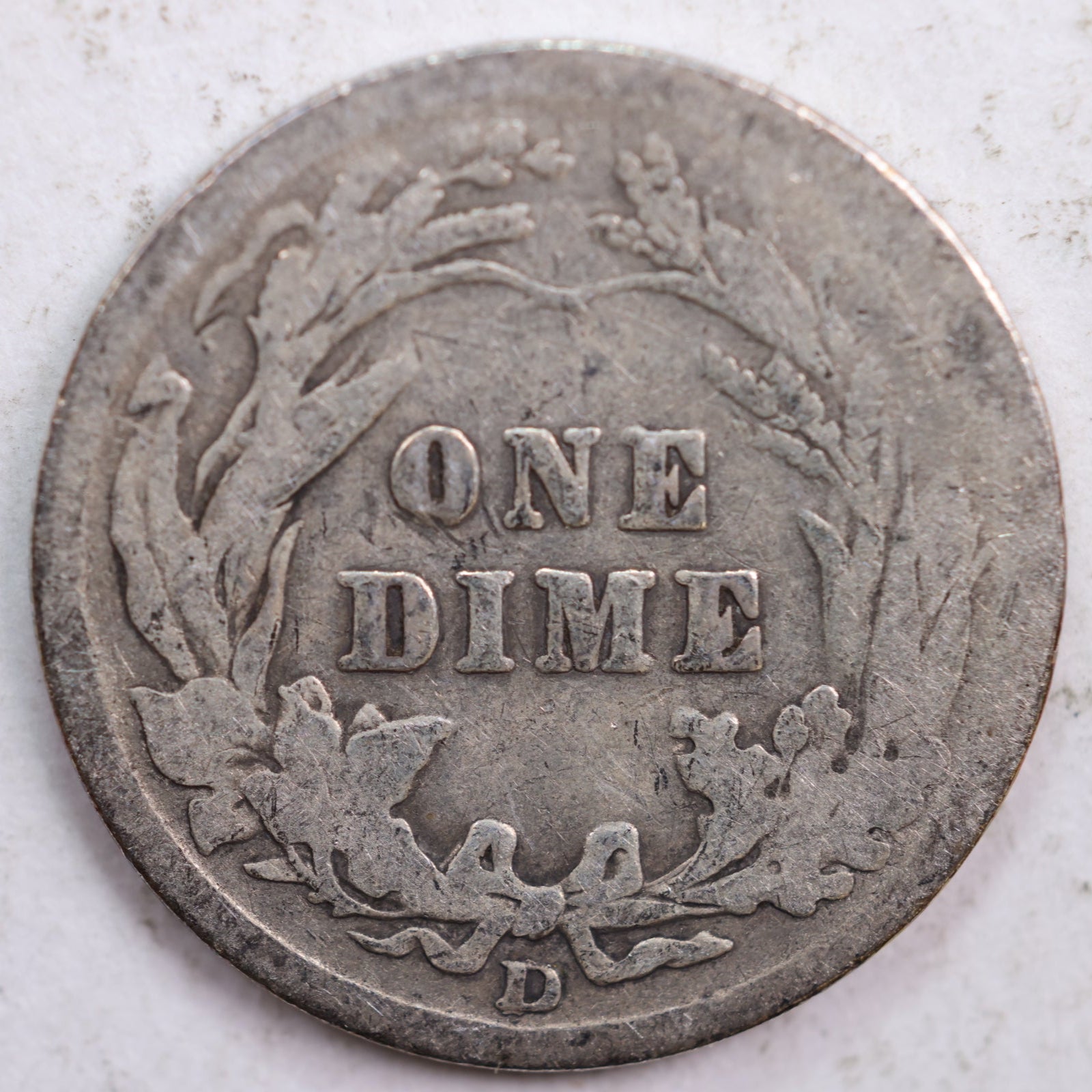 1911-D Barber Dime, Good Circulated Coin, Store #DE0427