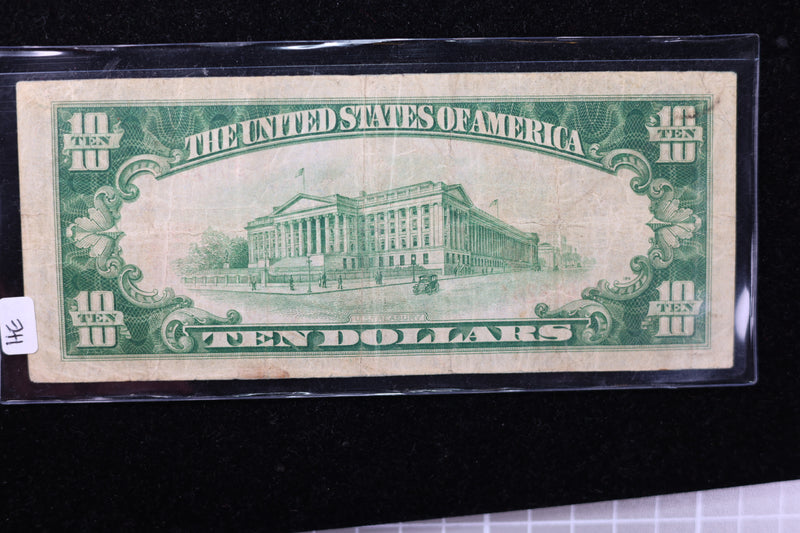 1929 $10 National Currency, 6032 "Norfolk". Choice Paper. Great Collectible. Store