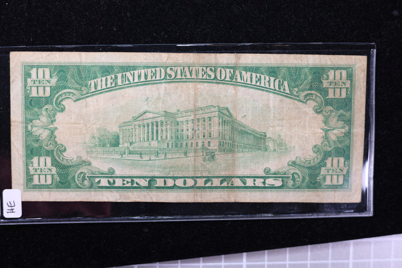 1929 $10 National Currency, 10194 "Norfolk". Choice Paper. Great Collectible. Store