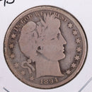 1894-S Barber Silver Half Dollar., Very Good., Circulated Coin., Store