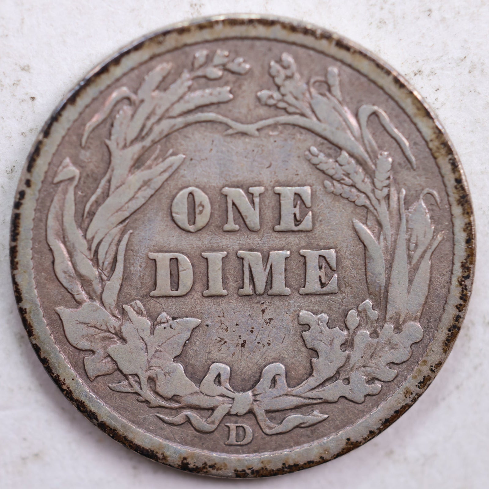 1911-D Barber Dime, Very Good Circulated Coin, Store #DE0425