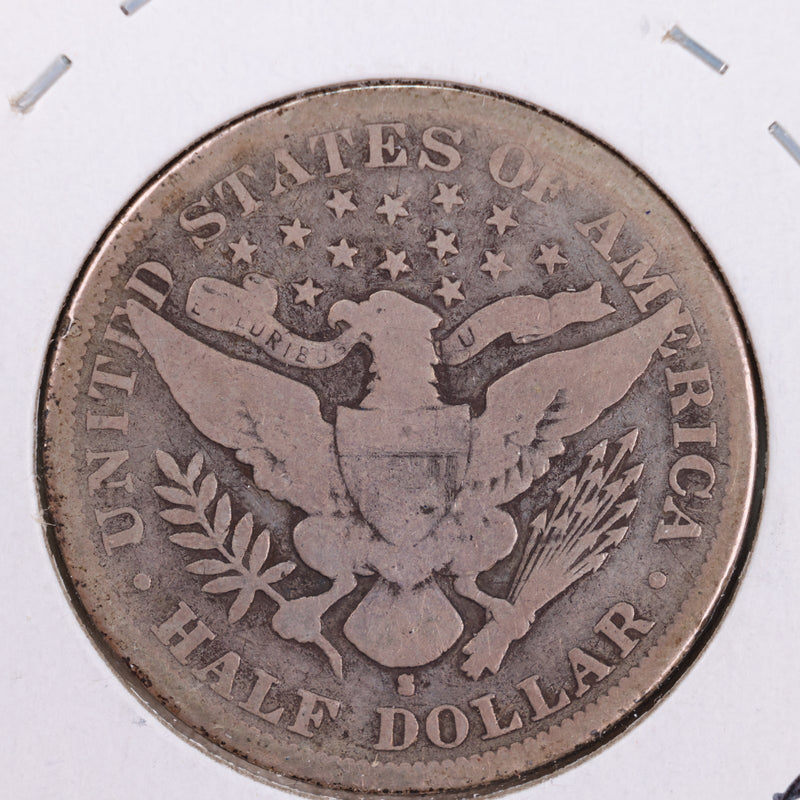 1894-S Barber Silver Half Dollar., Very Good., Circulated Coin., Store