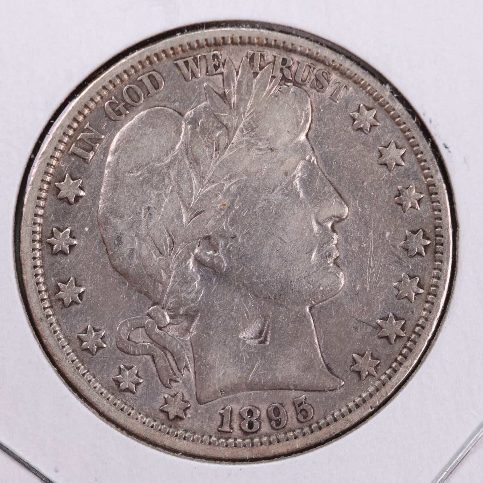 1895 Barber Silver Half Dollar, Very Fine Circulated Coin, Store #HR145