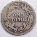 1911-S Barber Silver Dime, Good Circulated Coin, Store