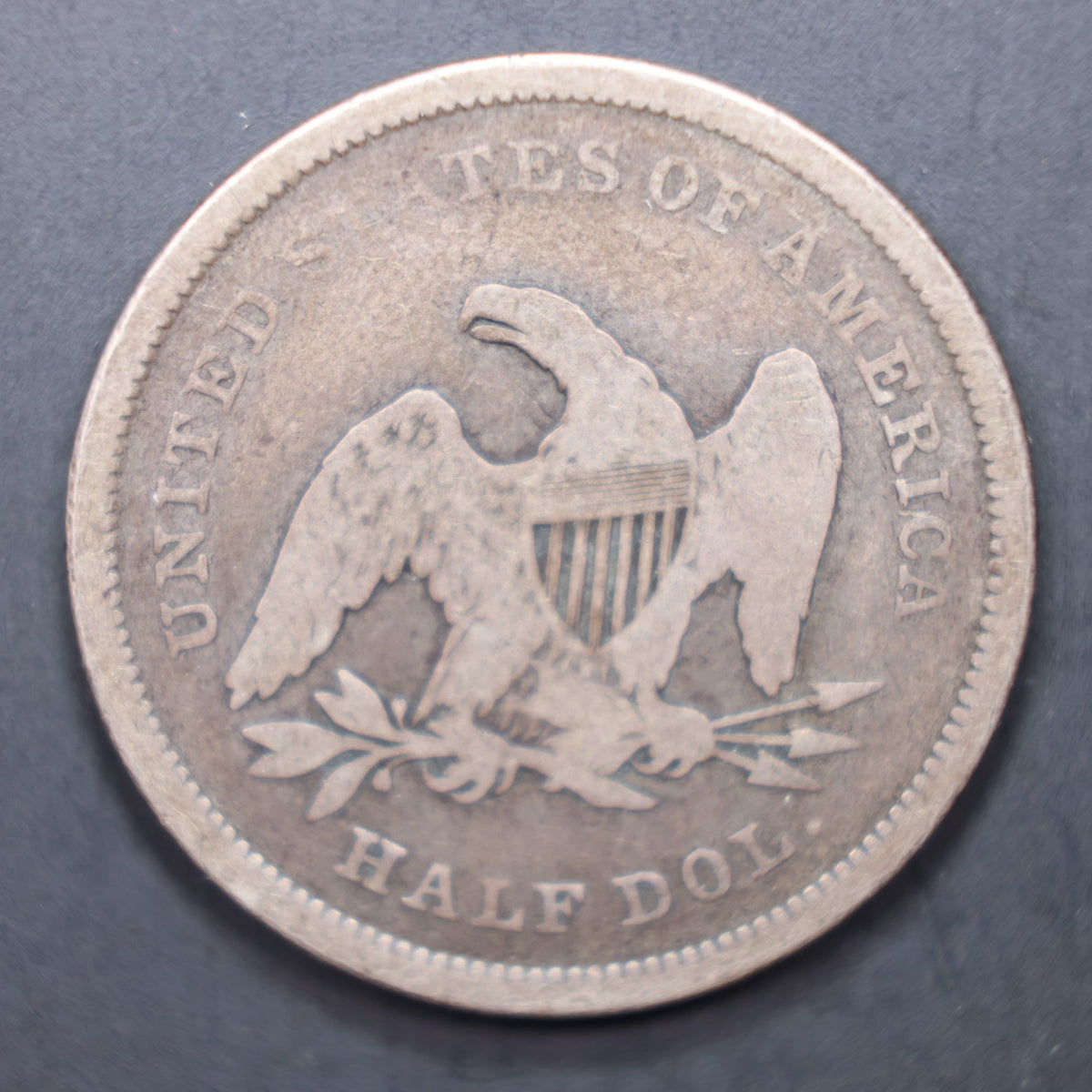 1840 Seated Liberty Silver Half Dollar, Very Good Circulated Coin, Store #HR2037.