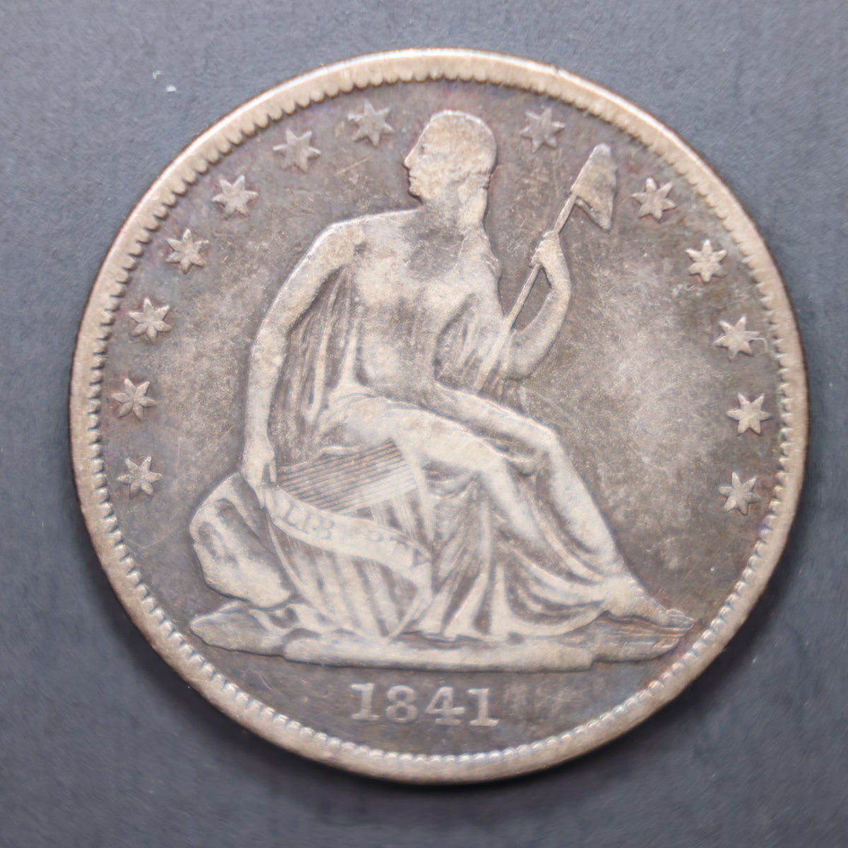 1841-O Seated Liberty Silver Half Dollar, Very Fine Circulated Coin, Store #HR2045.