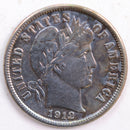 1912-S Barber Silver Dime, Net Abt Uncirculated Coin, Store