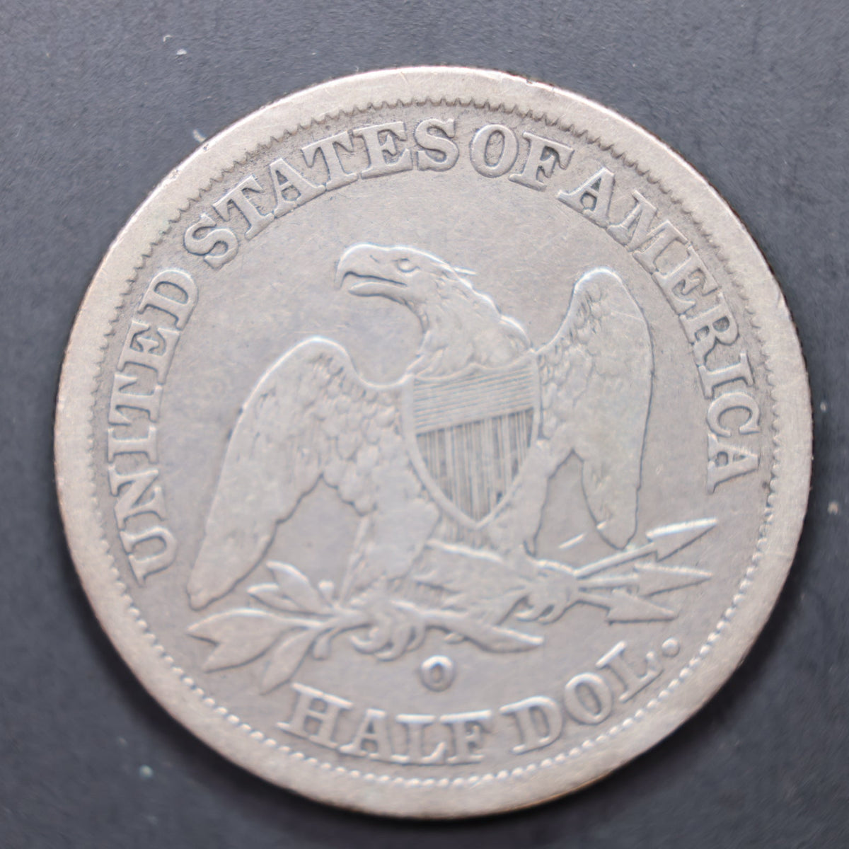 1844-O Seated Liberty Silver Half Dollar, Fine Circulated Coin, Store #HR2049.