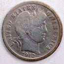 1912-S Barber Silver Dime, Very Good Circulated Coin, Store