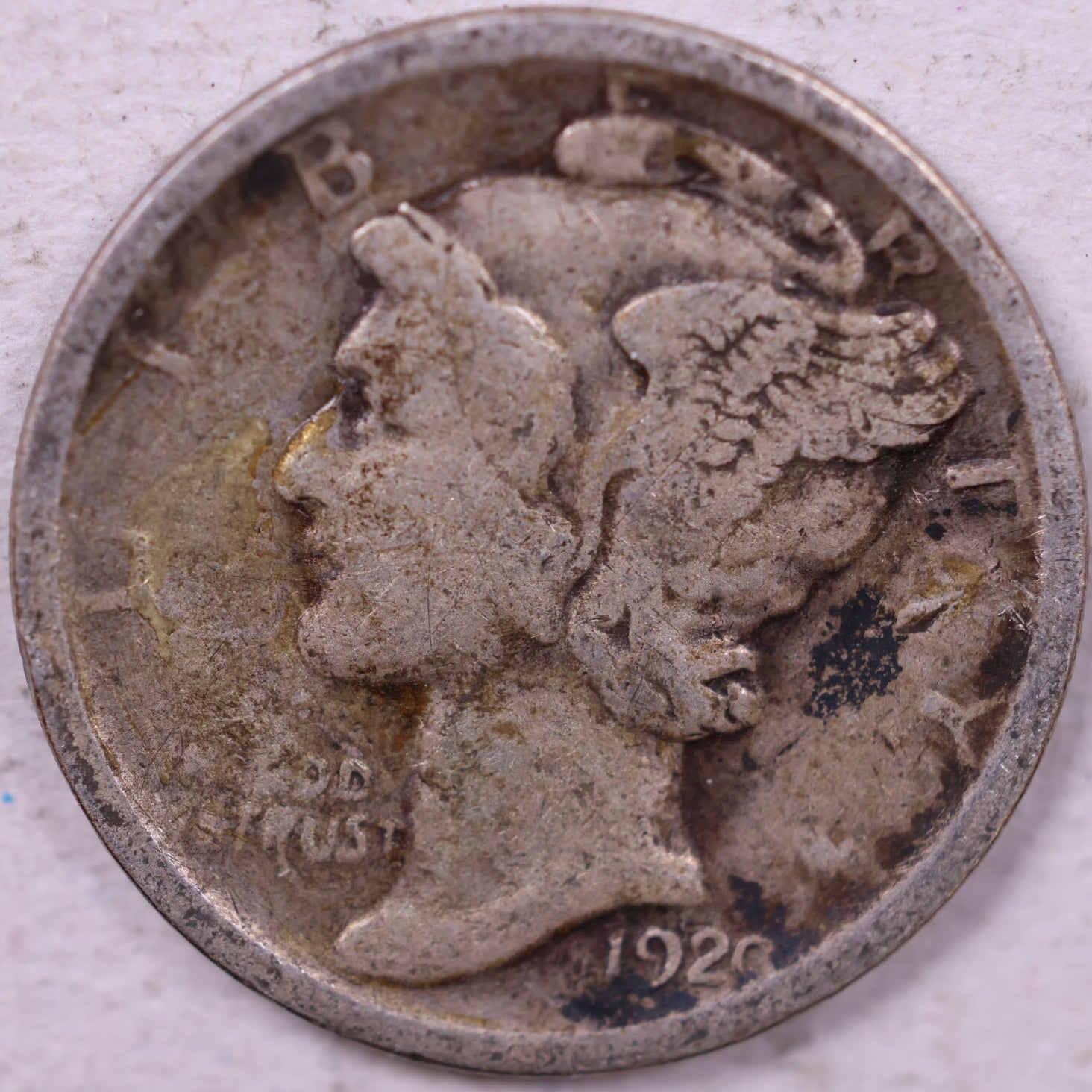 1920 Mercury Dime, Fine Circulated Coin, Store #19777