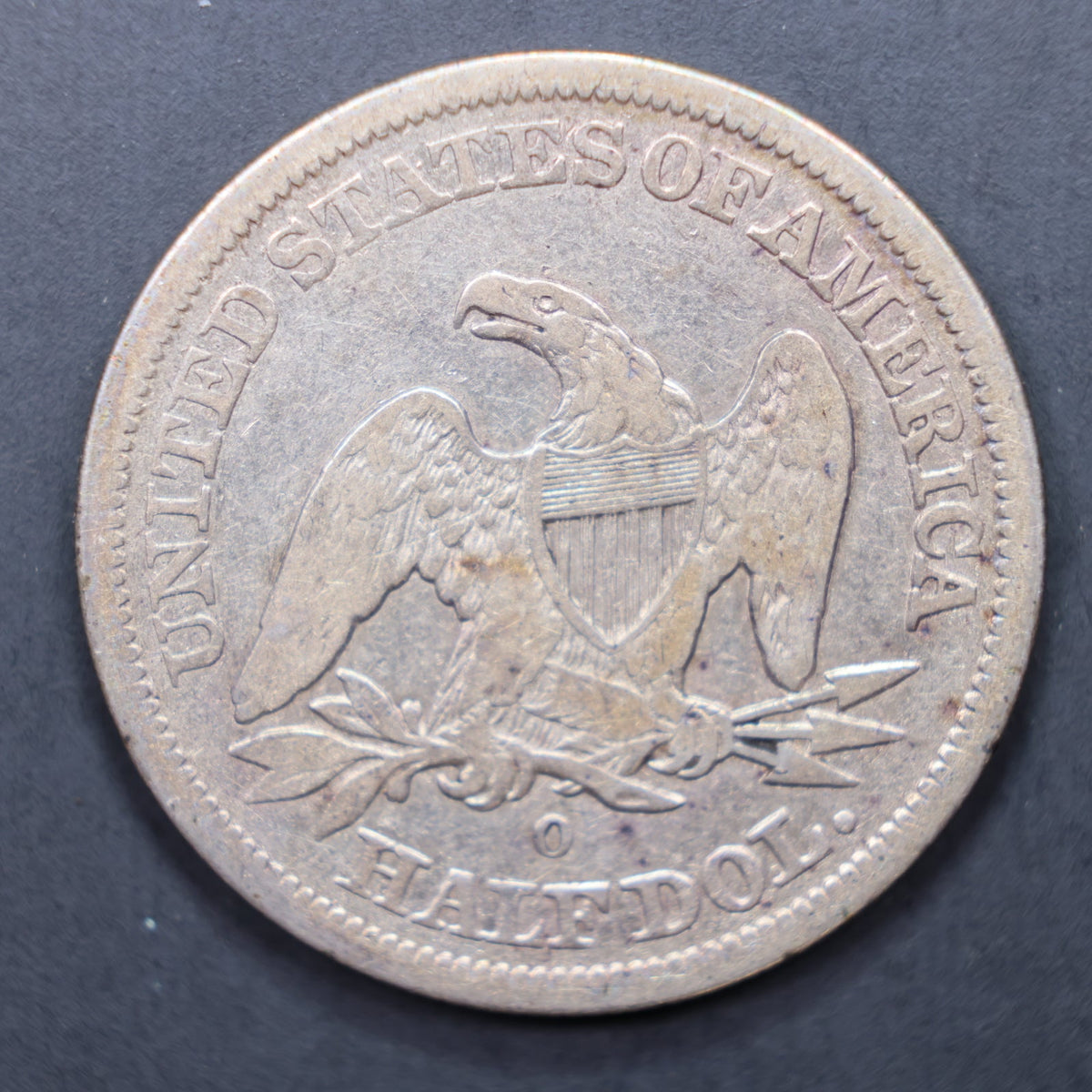 1845-O Seated Liberty Silver Half Dollar, Fine Circulated Coin, Store #HR2055.
