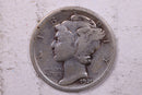 1920 Mercury Silver Dime., Fine., Store