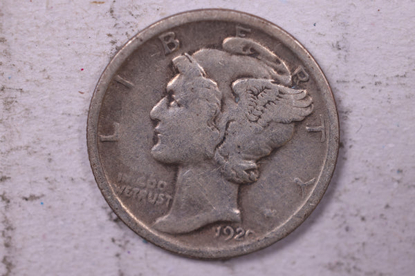 1920 Mercury Silver Dime., Very Good., Store  #19782