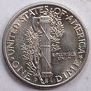 1943-D Mercury Silver Dime, Mint State Uncirculated Coin, Store
