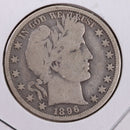 1896-O Barber Silver Half Dollar., Very Good., Circulated Coin., Store