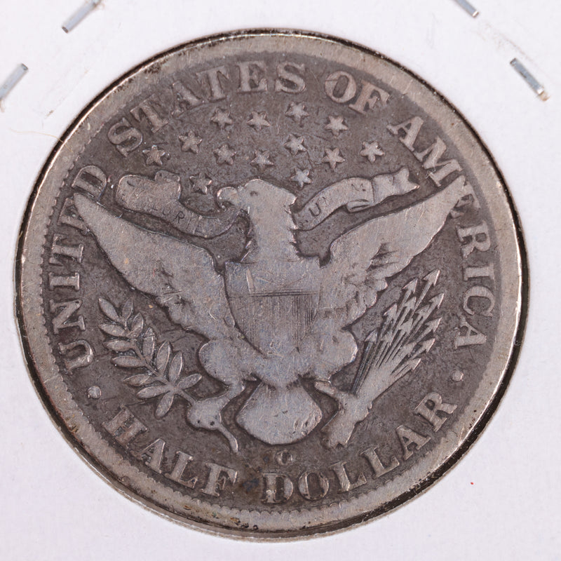 1896-O Barber Silver Half Dollar., Very Good., Circulated Coin., Store
