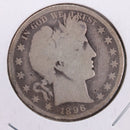 1896-O Barber Silver Half Dollar., Very Good., Circulated Coin., Store
