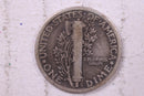 1920 Mercury Silver Dime., Fine., Store