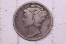 1920 Mercury Silver Dime., Very Good., Store