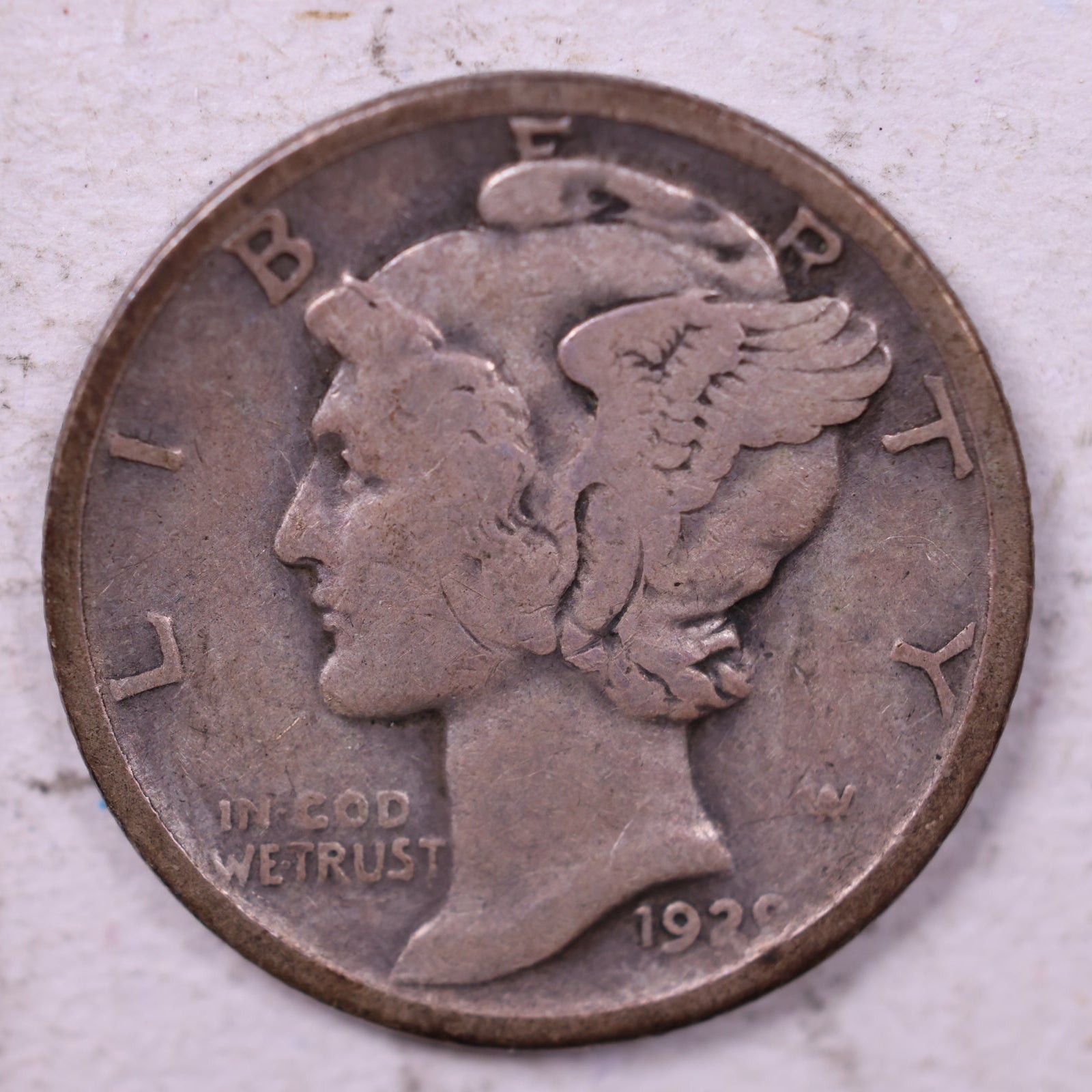 1920-D Mercury Dime, Fine Circulated Coin, Store #19788