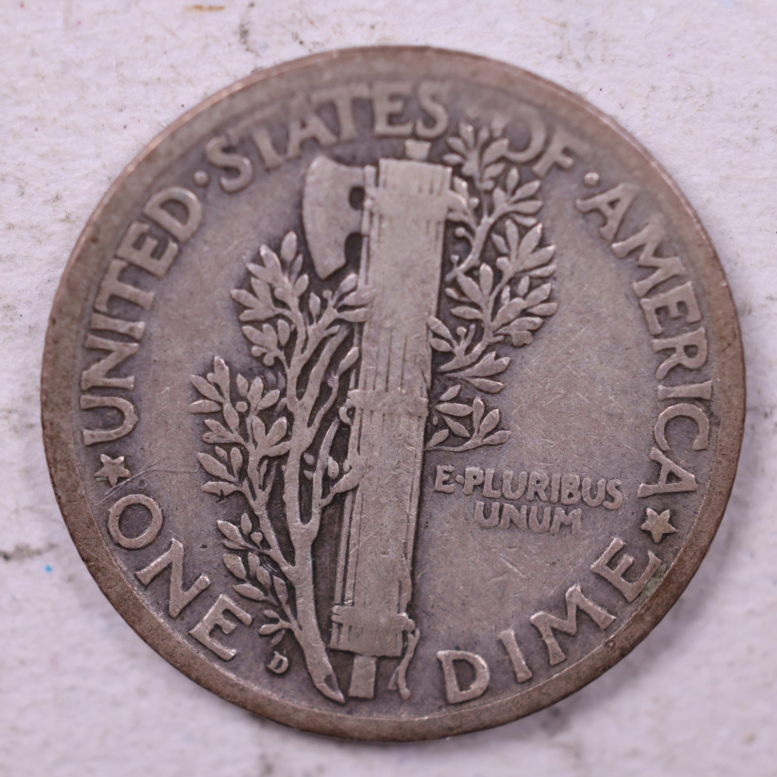 1920-D Mercury Dime, Fine Circulated Coin, Store #19788