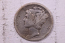 1920-D Mercury Silver Dime., Fine., Store