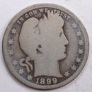 1899 Barber Silver Quarter, Circulated Coin. Store