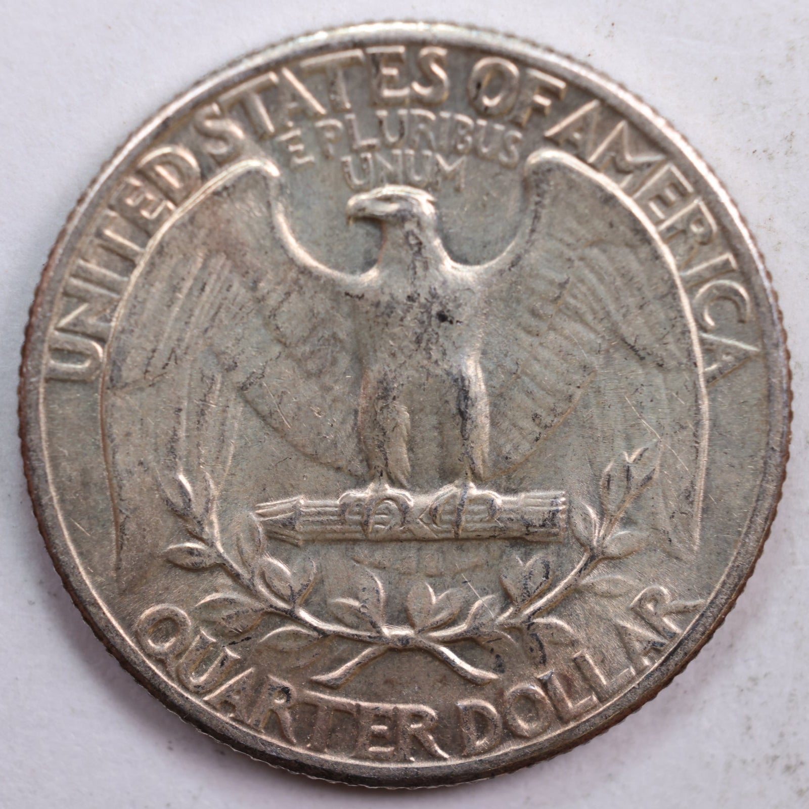1943 Washington Quarter, Mint State Uncirculated Coin, Store #QR589