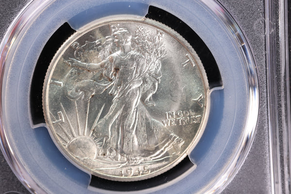 1945-D Walking Liberty Half Dollar, PCGS MS-64.  Store #092904