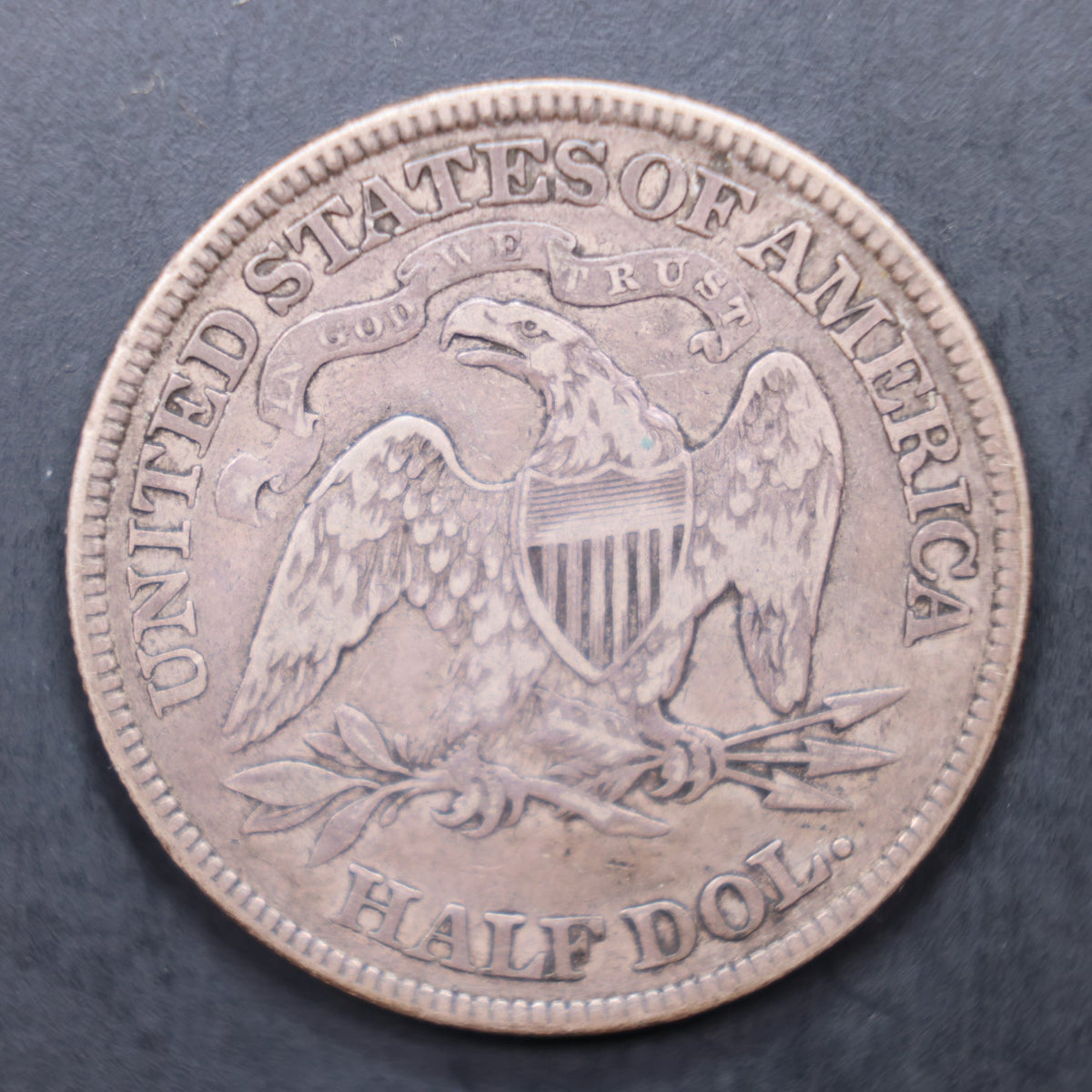 1880 Seated Liberty Silver Half Dollar, Very Fine Circulated Coin, Store #HR2088.