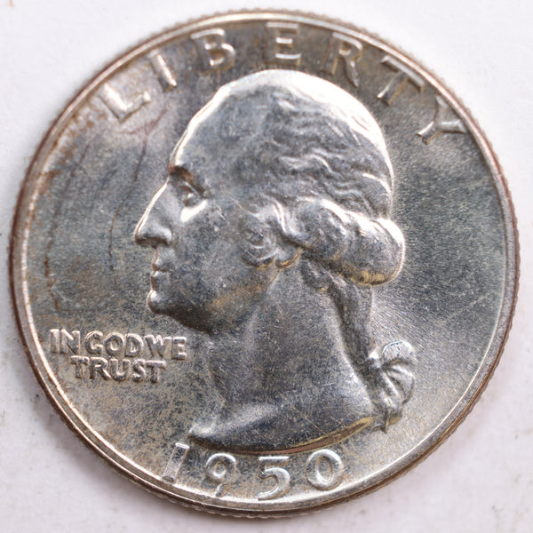 1950 Washington Quarter, Mint State Uncirculated Coin, Store #QR584
