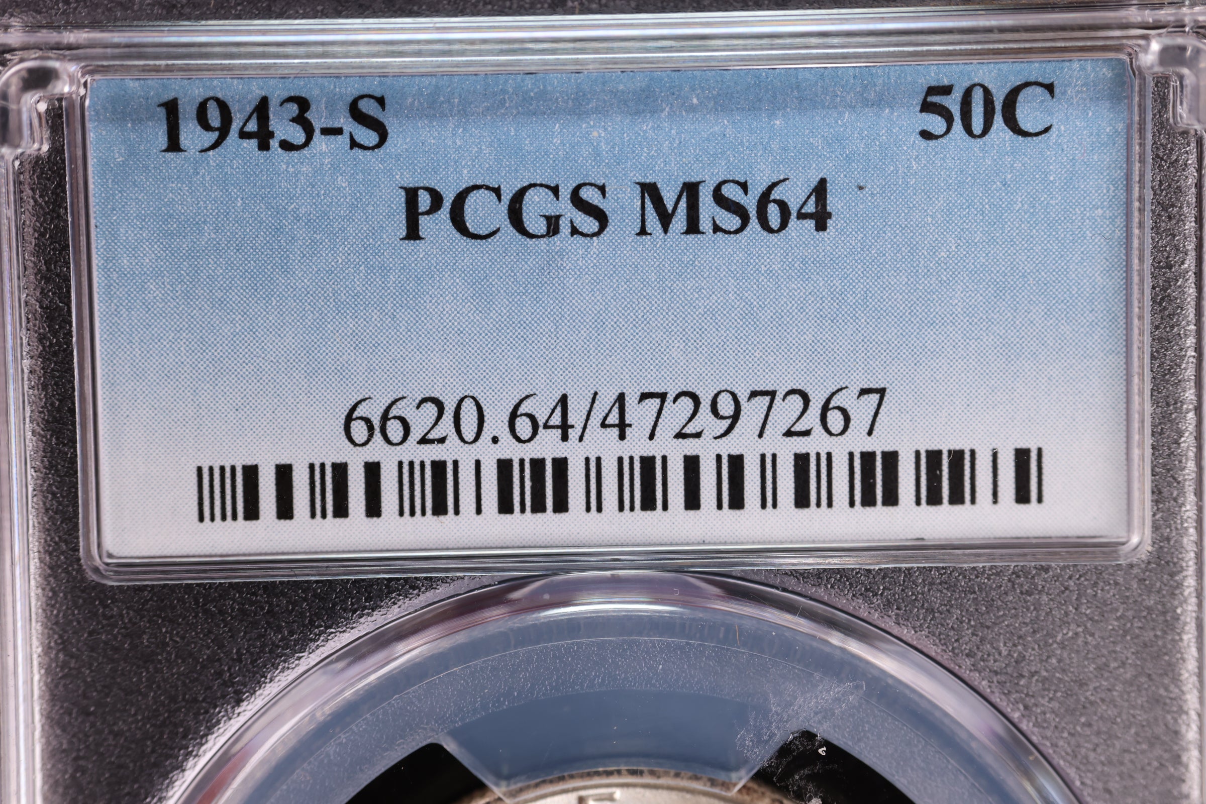 1943-S Walking Liberty Half Dollar, PCGS MS-64.  Store #092910