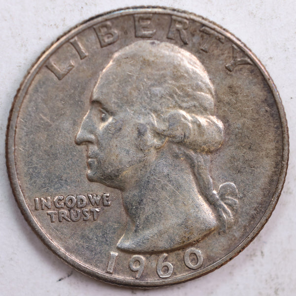 1960 Washington Quarter, Abt Uncirculated Coin, Store #QR576