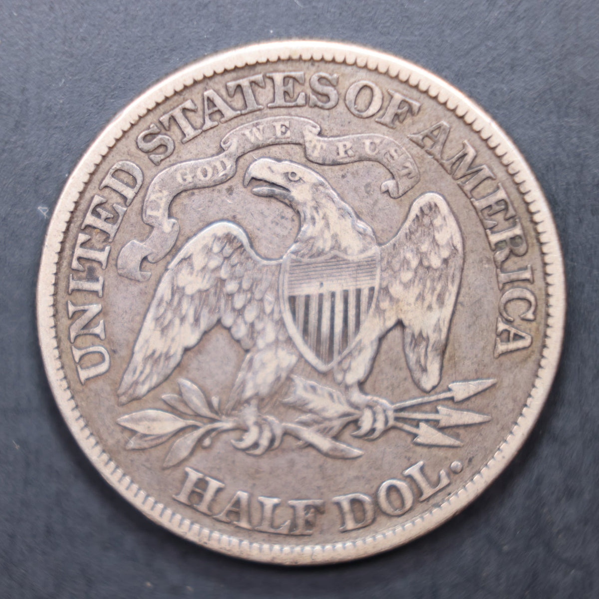 1887 Seated Liberty Silver Half Dollar, Very Fine + Circulated Coin, Store #HR2119.
