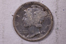 1921 Mercury Silver Dime., Good., Store