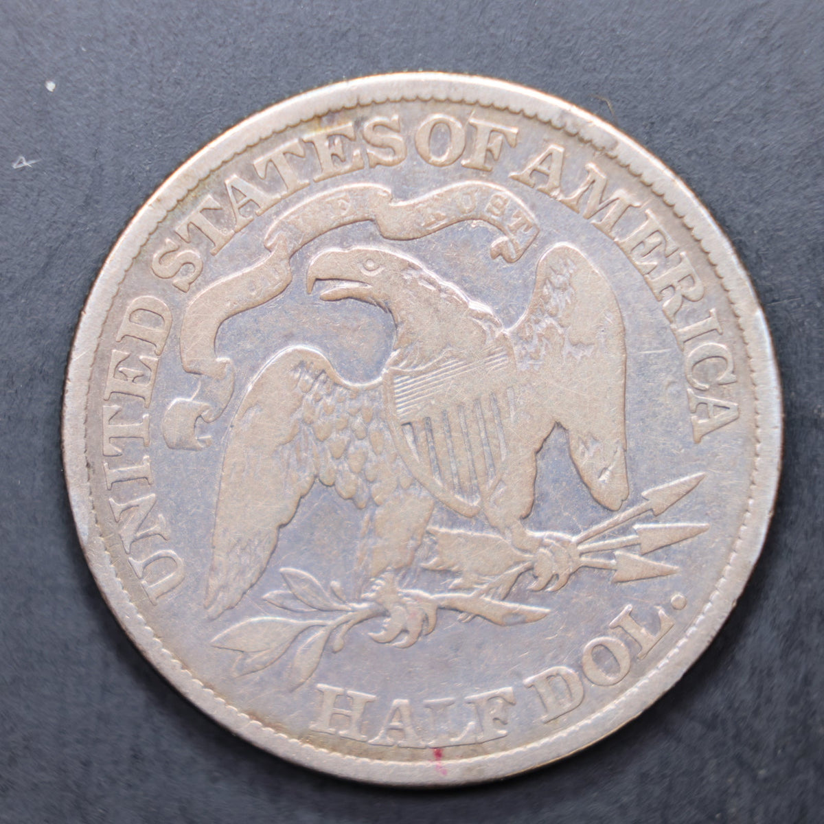 1887 Seated Liberty Silver Half Dollar, Very Good + Circulated Coin, Store #HR2121.