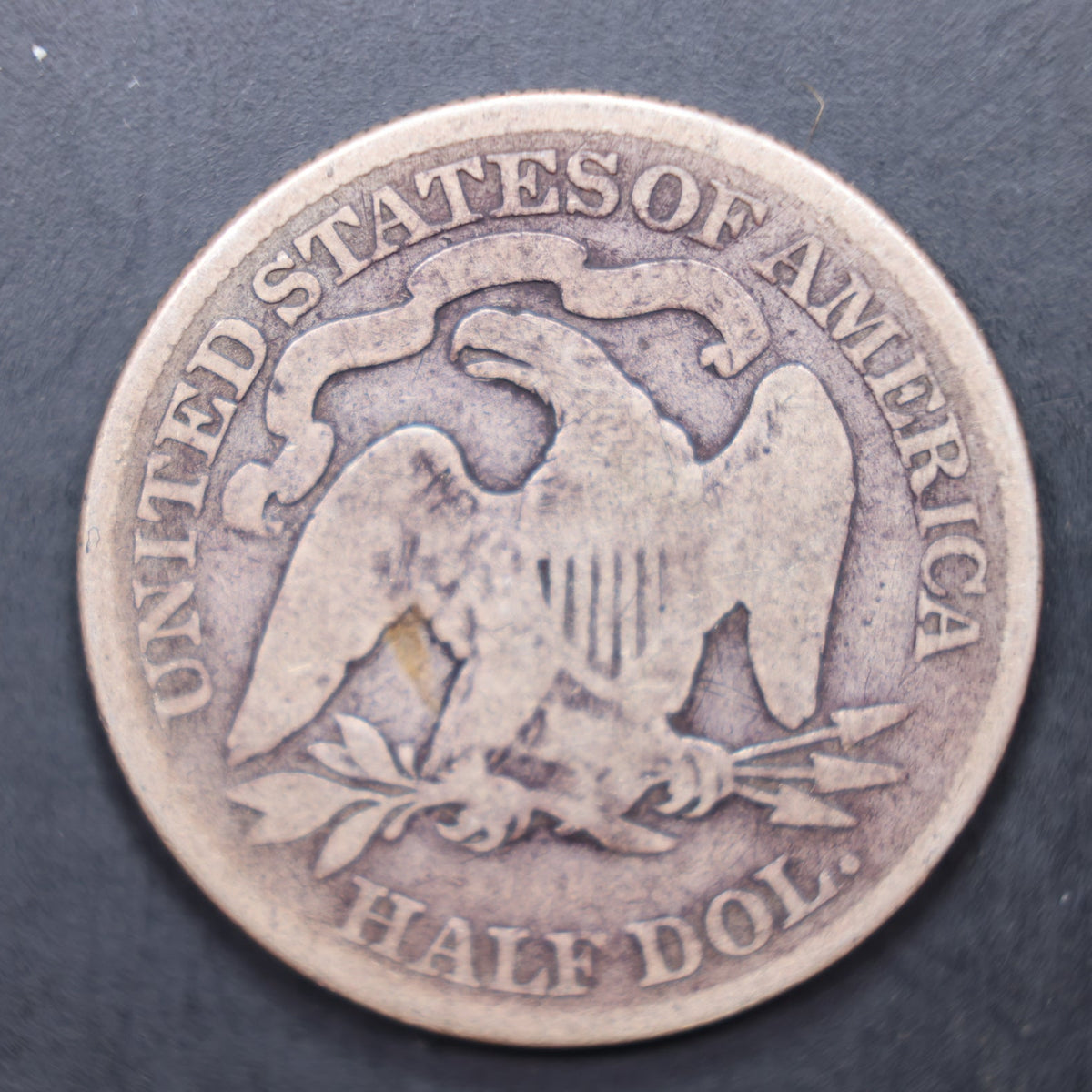 1888 Seated Liberty Silver Half Dollar, Good + Circulated Coin, Store #HR2122.