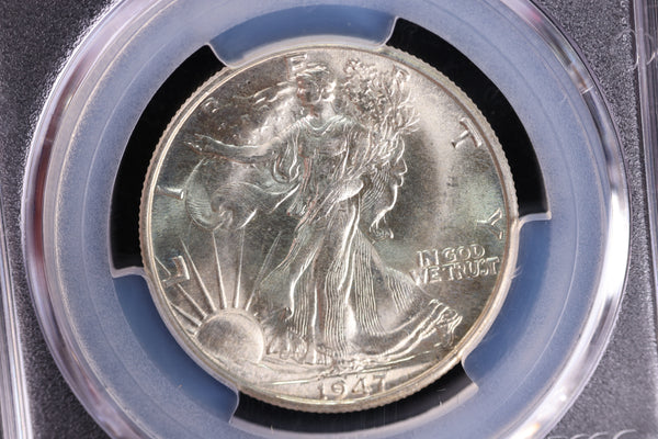 1947-D Walking Liberty Half Dollar, PCGS MS-64.  Store #092915