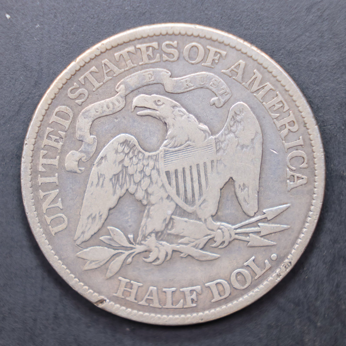 1889 Seated Liberty Silver Half Dollar, Fine Details Circulated Coin, Store #HR2123.