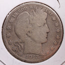 1913-D Barber Half Dollar, Abt Good Circulated Coin, Store