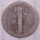 1921 Mercury Silver Dime., About Good., Store