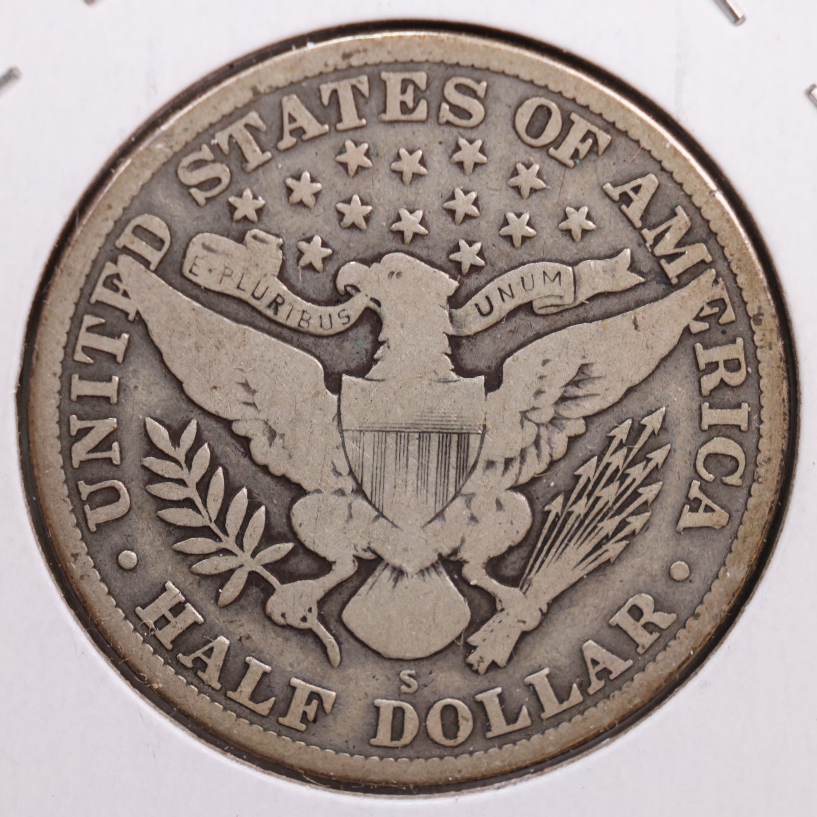 1913-S Barber Half Dollar, Very Good Circulated Coin, Store #HR0730